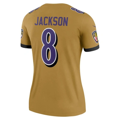 Shop Nike Lamar Jackson Gold Baltimore Ravens Inverted Legend Jersey