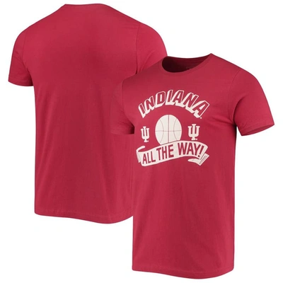 Shop Homefield Crimson Indiana Hoosiers Vintage All The Way Cotton T-shirt