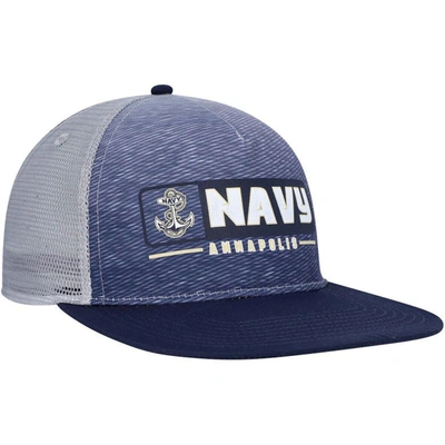 Shop Colosseum Navy/gray Navy Midshipmen Snapback Hat