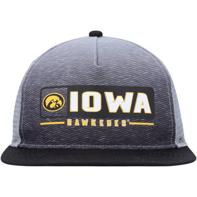 Shop Colosseum Black/gray Iowa Hawkeyes Snapback Hat