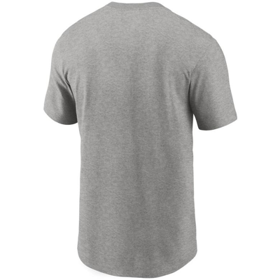 Shop Nike Heathered Gray Tennessee Titans Primary Logo T-shirt In Heather Gray