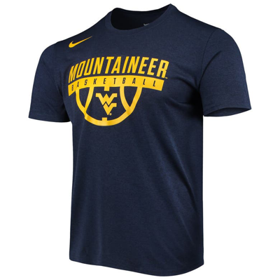 Shop Nike Navy West Virginia Mountaineers Basketball Drop Legend Performance T-shirt