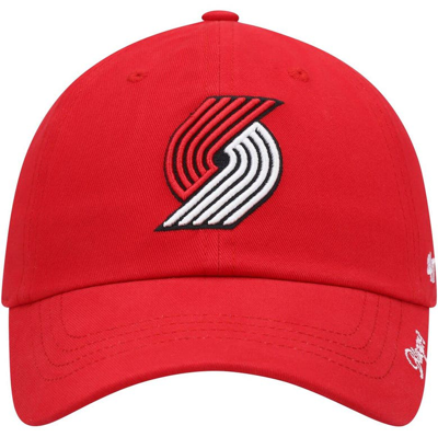 Shop 47 ' Red Portland Trail Blazers Miata Clean Up Logo Adjustable Hat