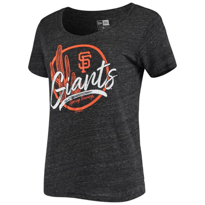 Shop 5th And Ocean By New Era 5th & Ocean By New Era Heathered Black San Francisco Giants Spring Training Circle Cactus Tri-blend  In Heather Black