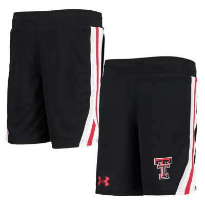Shop Under Armour Youth  Black Texas Tech Red Raiders Game Day Mesh Shorts