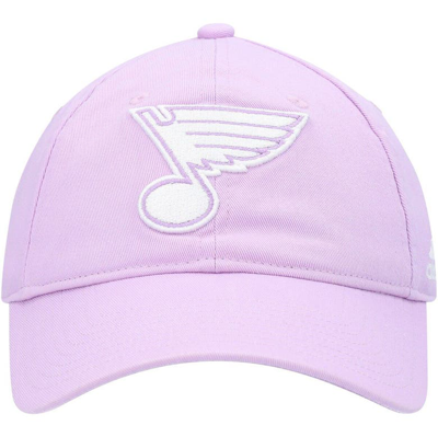 Shop Adidas Originals Adidas Purple St. Louis Blues 2022 Hockey Fights Cancer Slouch Adjustable Hat