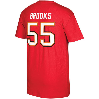 Shop Mitchell & Ness Derrick Brooks Red Tampa Bay Buccaneers Retired Player Name And Number T-shirt