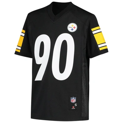 Outerstuff Youth T.j. Watt Black Pittsburgh Steelers Replica Player Jersey In Black