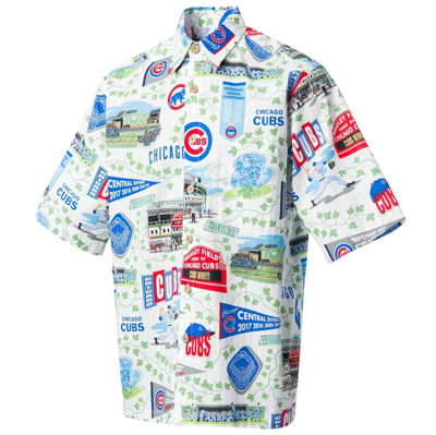 Shop Reyn Spooner Chicago Cubs  Scenic Button-up Shirt In White