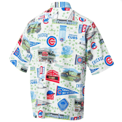 Shop Reyn Spooner Chicago Cubs  Scenic Button-up Shirt In White