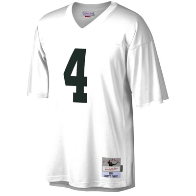 Brett Favre Signed Green Bay Packers Mitchell & Ness White Jersey