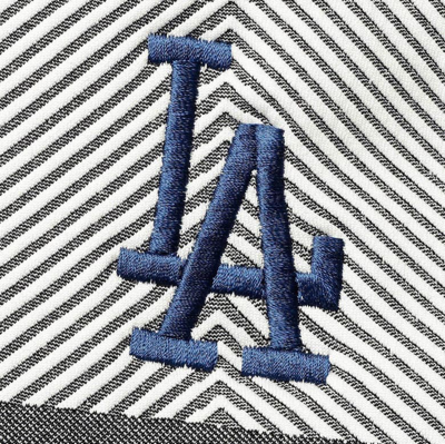 Shop Levelwear Gray Los Angeles Dodgers Verse Asymmetrical Raglan Tri-blend Quarter-zip Jacket