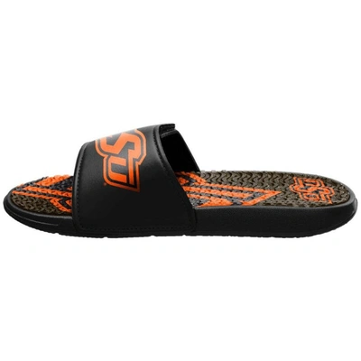 Shop Foco Oklahoma State Cowboys Wordmark Gel Slide Sandals In Orange