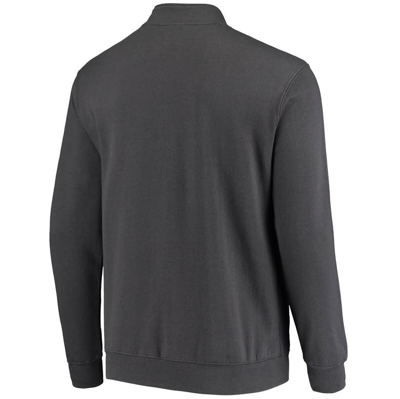 Colosseum Men's Charcoal Iowa Hawkeyes Tortugas Logo Quarter-zip Jacket In Charcoal