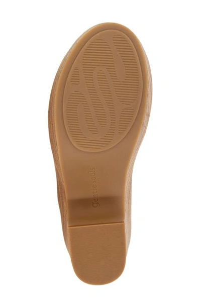 Gentle Souls By Kenneth Cole Dani Slingback Platform Sandal In Mushroom Suede