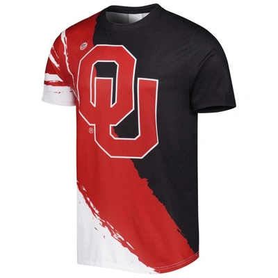 Shop Dyme Lyfe Crimson/black Oklahoma Sooners Wave T-shirt