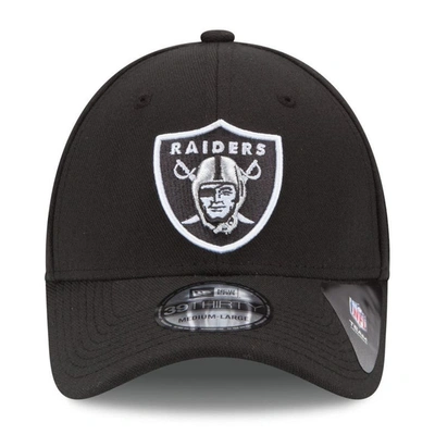 Shop New Era Las Vegas Raiders  39thirty Team Classic Flex Hat In Black