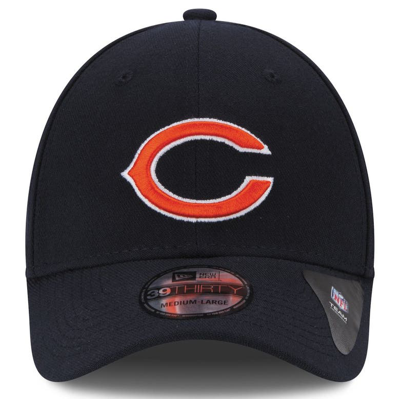 Shop New Era Chicago Bears  39thirty Team Classic Flex Hat In Navy
