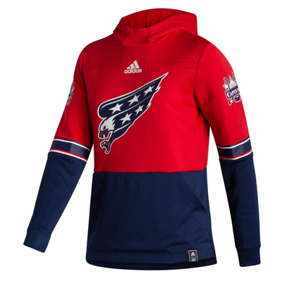 Vintage NHL Washington Capitals Hooded Sweatshirt Red Medium 