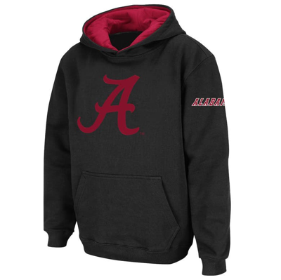 Shop Stadium Athletic Youth  Black Alabama Crimson Tide Big Logo Pullover Hoodie