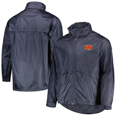 Shop Dunbrooke Graphite Washington Commanders Circle Sportsman Waterproof Packable Lightweight Full-zip J