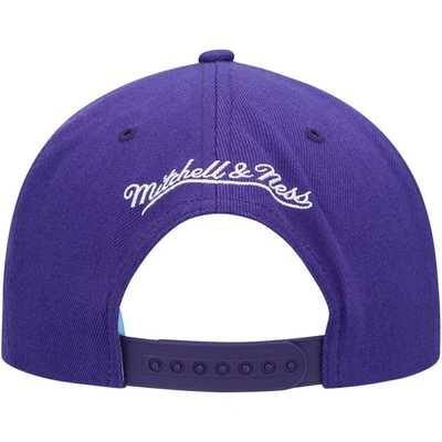Shop Mitchell & Ness Purple Los Angeles Lakers Hardwood Classics Under Finals Snapback Hat