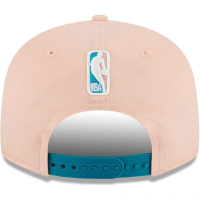 Shop New Era Pink Philadelphia 76ers Sky Aqua Undervisor 9fifty Snapback Hat