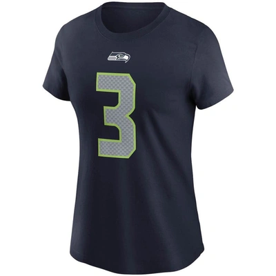 Shop Nike Russell Wilson College Navy Seattle Seahawks Name & Number T-shirt