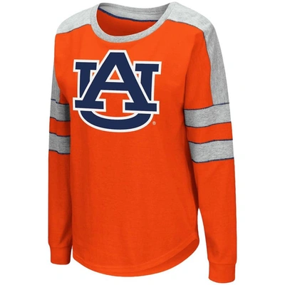 Shop Colosseum Orange Auburn Tigers Trey Dolman Long Sleeve T-shirt