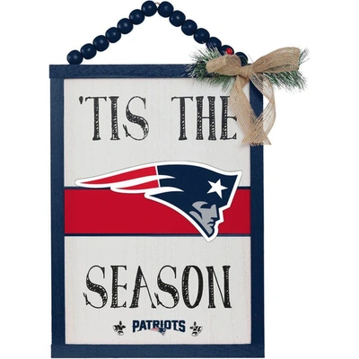 Shop Foco New England Patriots 'tis The Season Sign In Navy