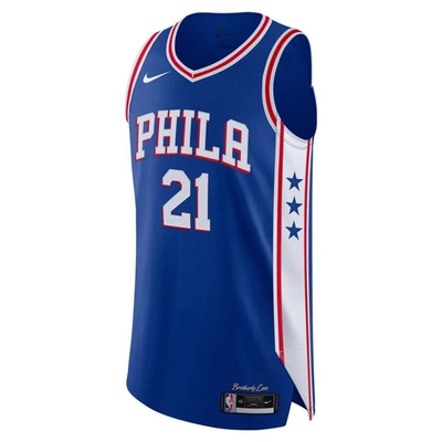 Shop Nike Joel Embiid Royal Philadelphia 76ers 2020/21 Authentic Player Jersey