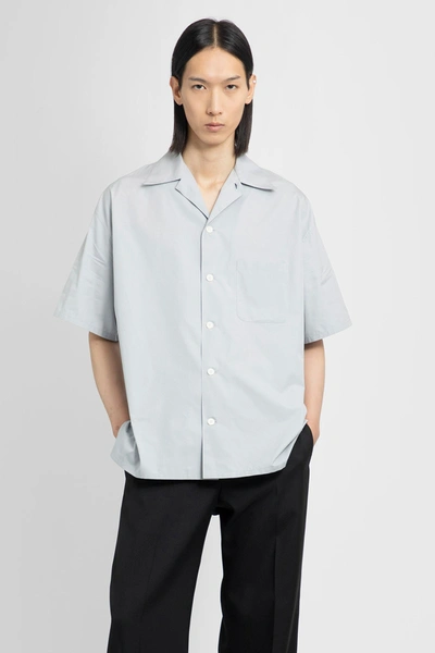 Shop Alexander Mcqueen Man Grey Shirts