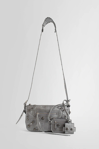 Shop Balenciaga Unisex Silver Shoulder Bags