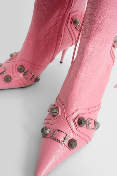 Shop Balenciaga Woman Pink Boots