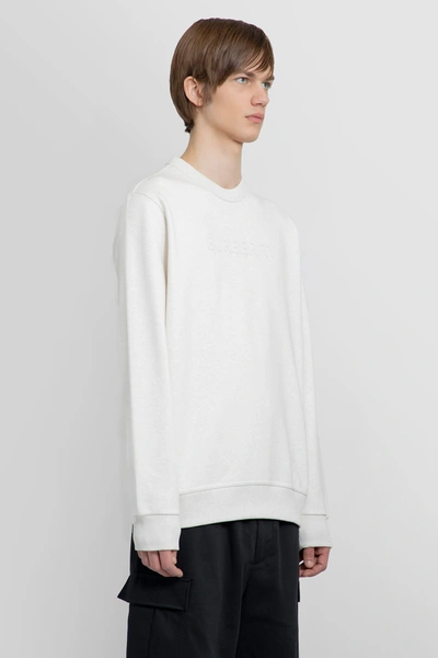Shop Burberry Man Off-white Sweatshirts