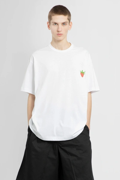 Shop Comme Des Garçons Shirt Man White T-shirts
