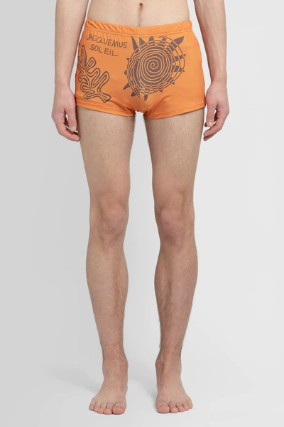 Shop Jacquemus Man Orange Swimwear