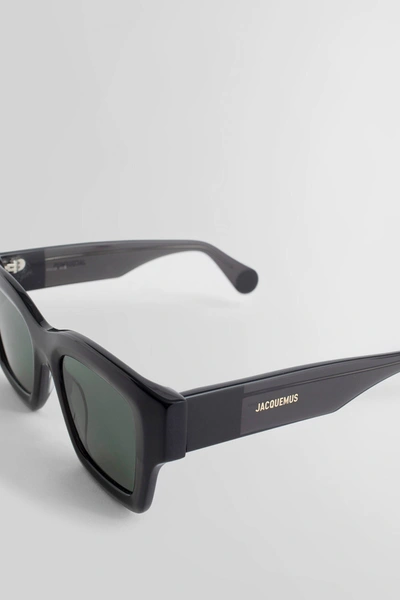 Shop Jacquemus Unisex Black Eyewear