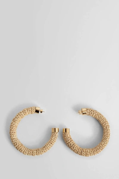 Shop Jacquemus Woman Beige Earrings