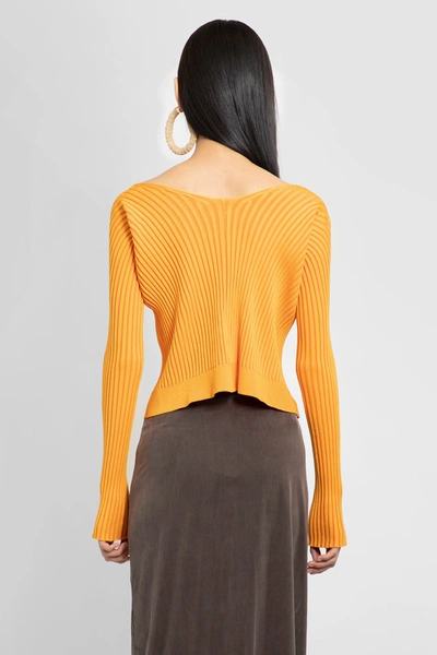 Shop Jacquemus Woman Orange Knitwear