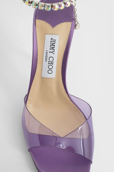 Shop Jimmy Choo Woman Purple Sandals