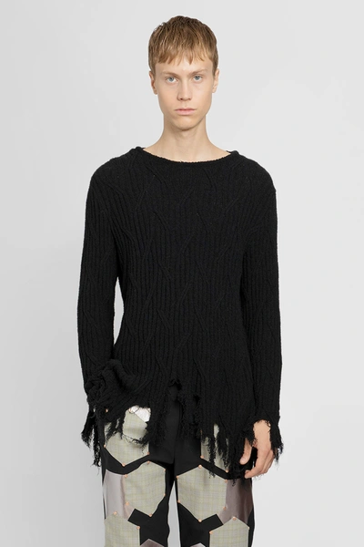 Kiko Kostadinov Cedid Crewneck Sweater Midnight In Black | ModeSens