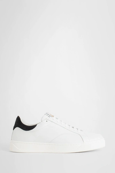 Shop Lanvin Man White Sneakers