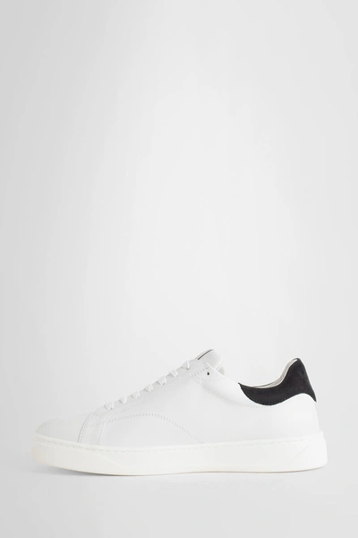 Shop Lanvin Man White Sneakers