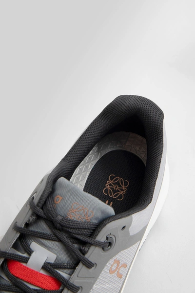 Loewe On Cloudventure Shell-trimmed Mesh Sneakers In Grey