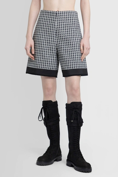 Shop Moncler Woman Black&white Shorts