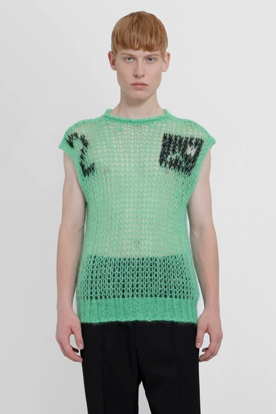 Shop Oamc Man Green Knitwear