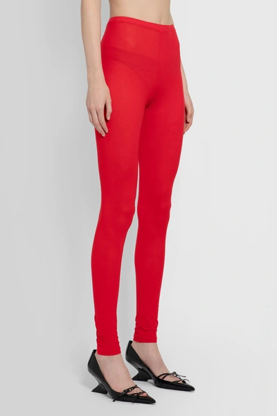 Shop Raf Simons Woman Red Trousers