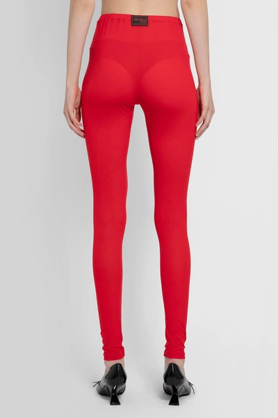 Shop Raf Simons Woman Red Trousers