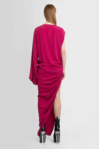 Rick Owens Edfu Gown In Cocoon Silk Blend Crepe Clothing In Pink
